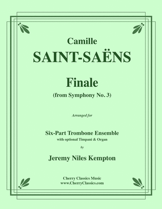 Finale from Organ Symphony No. 3 for Trombone Ens. Percussion and Opt. Organ