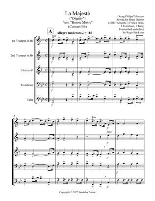 La Majeste (from "Heroic Music") (Bb) (Brass Quintet - 2 Trp, 1 Hrn, 1 Trb, 1 Tuba)