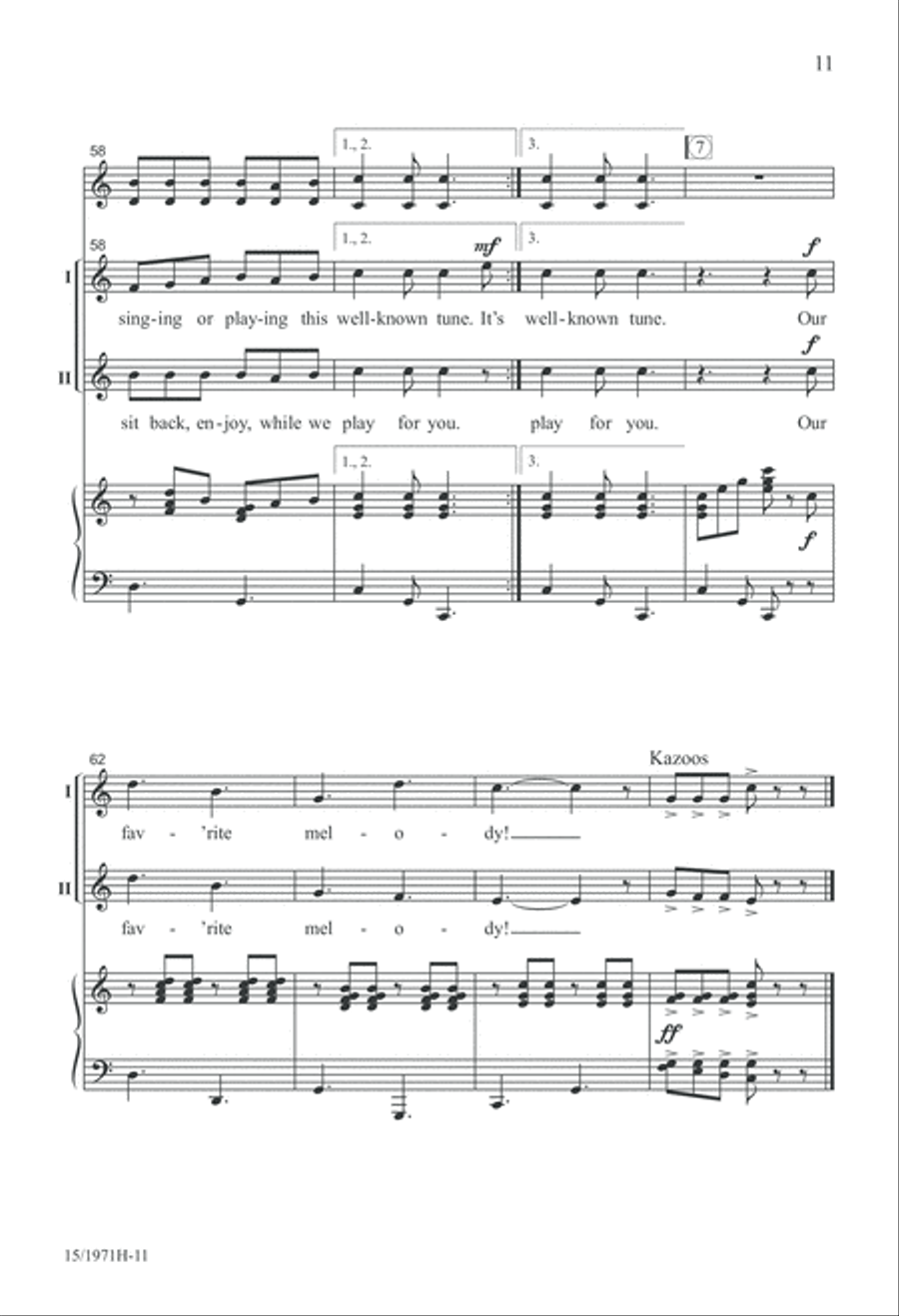 Everybody's Favorite Melody! 2-Part scores gallery preview page 12