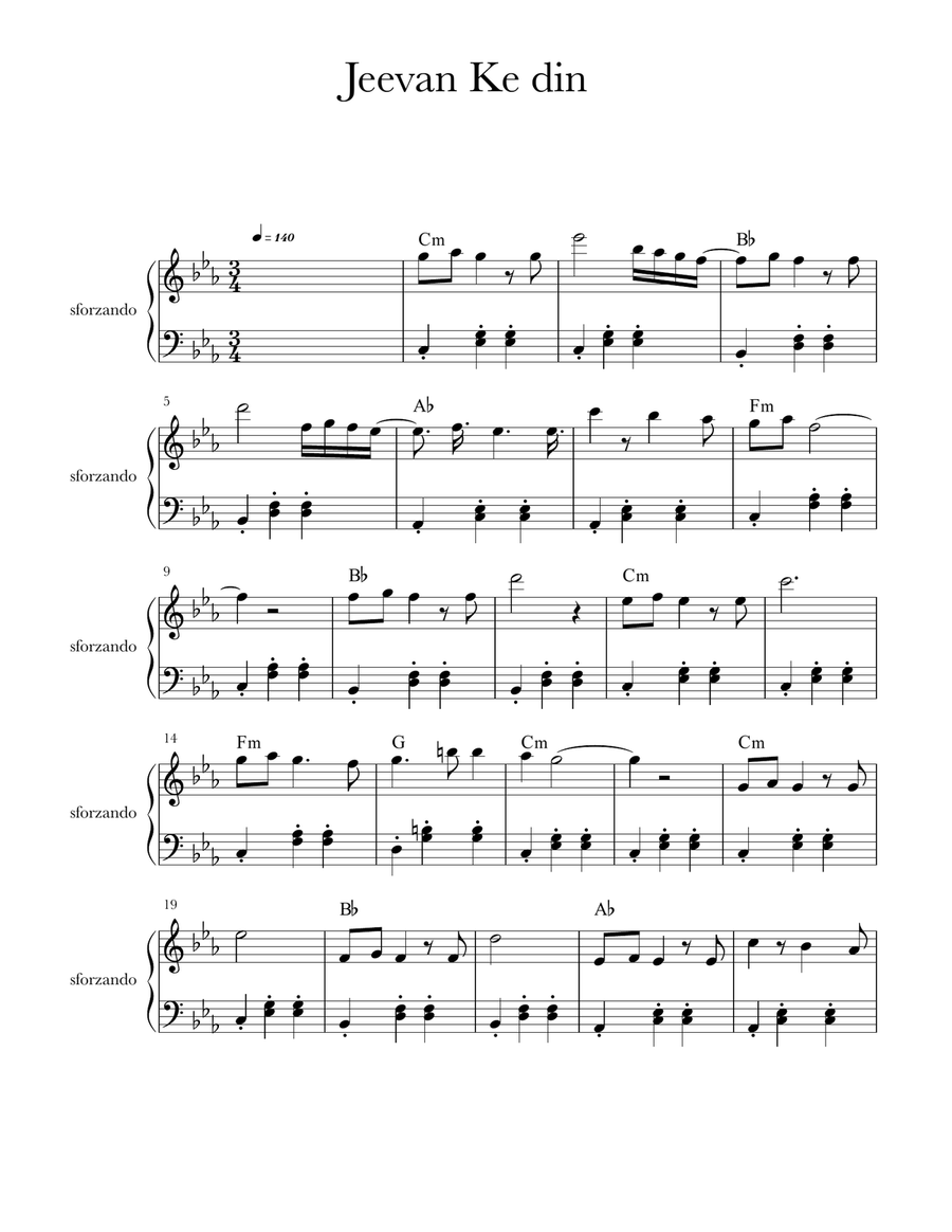 Jeevan ke din Small Ensemble scores gallery preview page 4