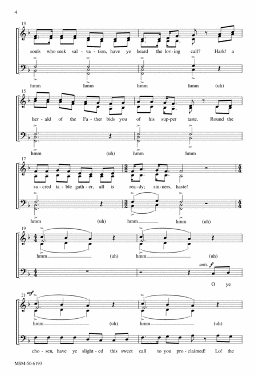 Have Ye Heard the Invitation Divisi scores gallery preview page 2