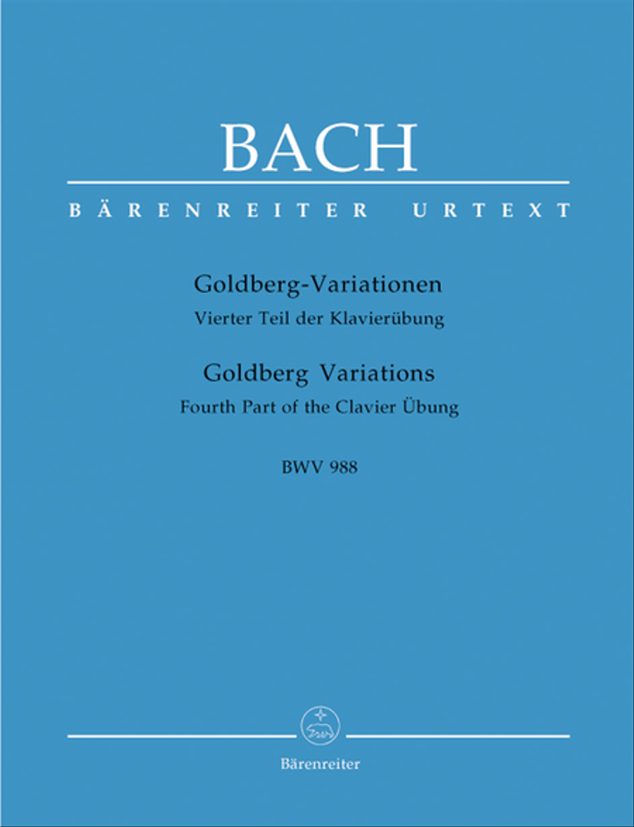 Goldberg Variations, BWV 988 by Johann Sebastian Bach Harpsichord - Sheet Music