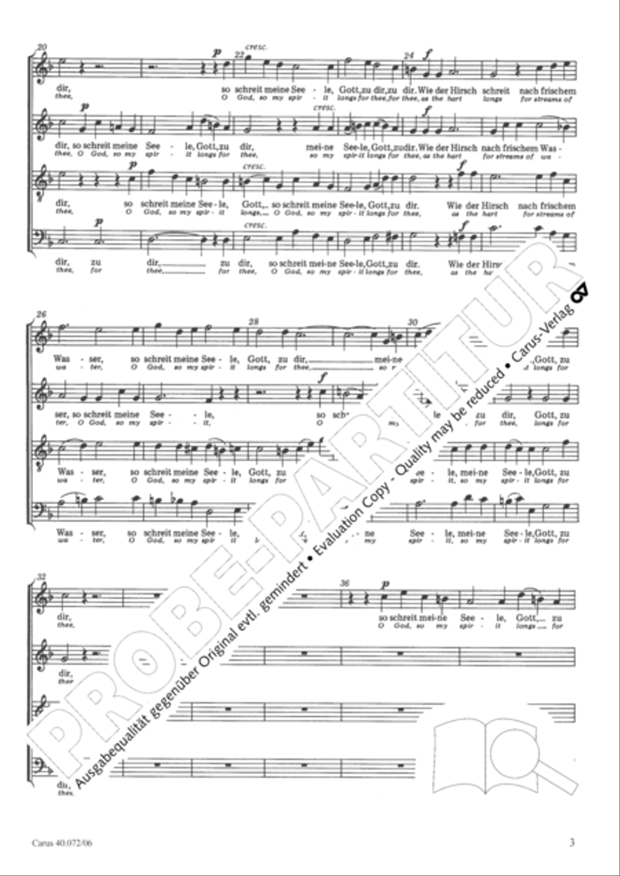 Psalm 42 4-Part scores gallery preview page 4