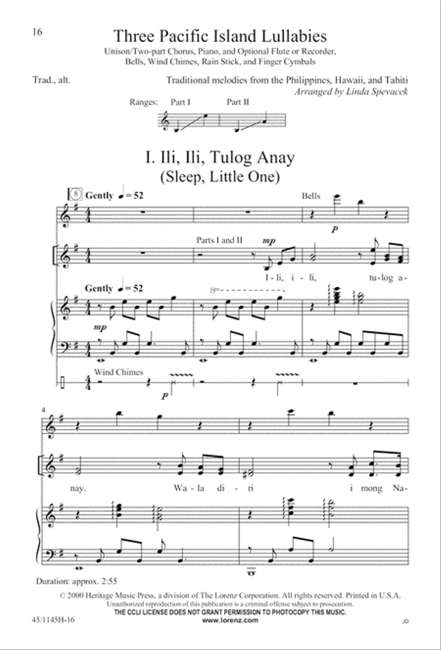 We Sing the World Around 2-Part scores gallery preview page 17