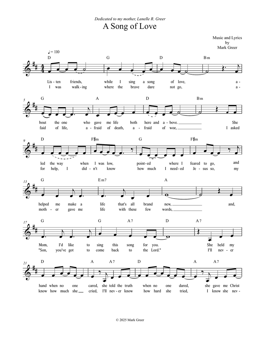 A Song of Love