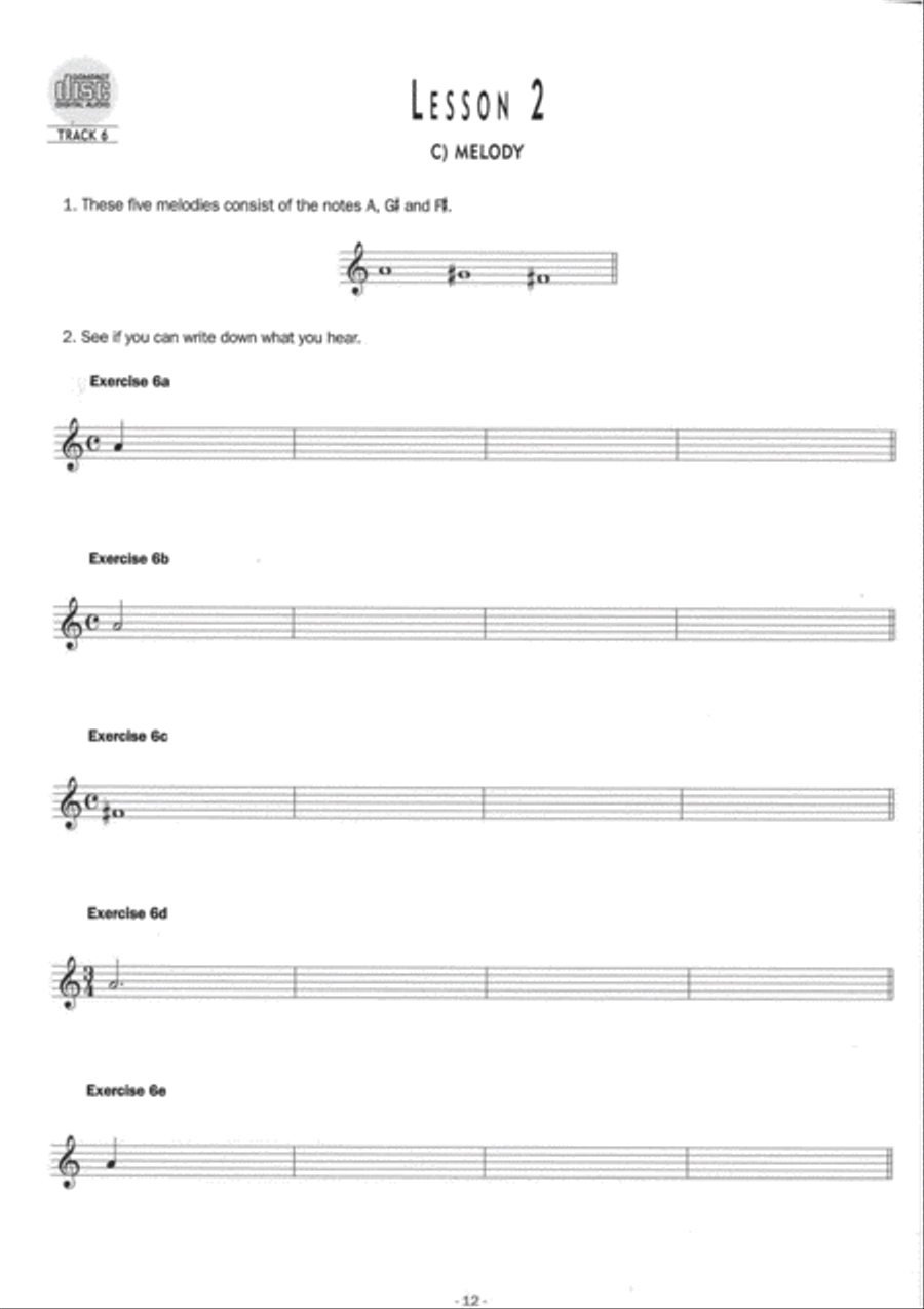 Ear Training, Volume 1 image number null