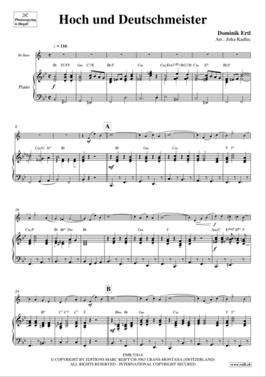 Hoch und Deutschmeister Voice Solo scores gallery preview page 4