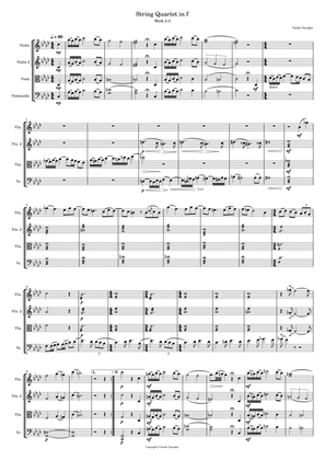 String Quartet in f, Work 2-3