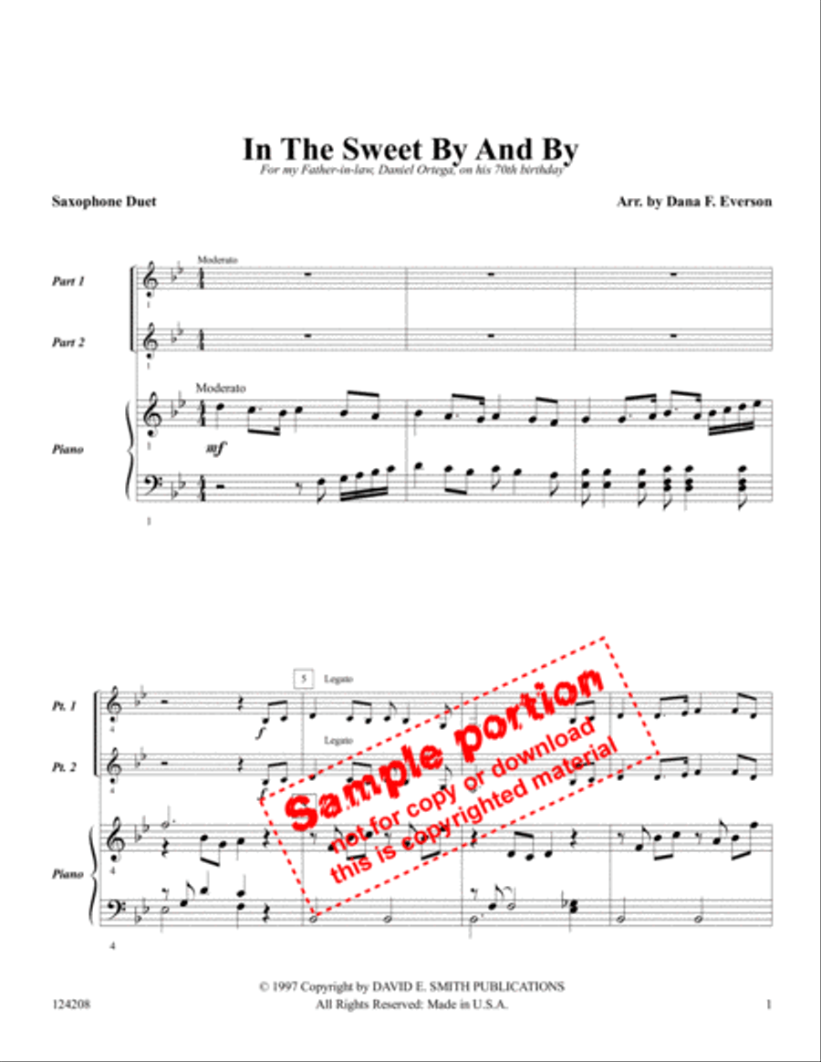 In The Sweet By and By Woodwind Duet scores gallery preview page 2