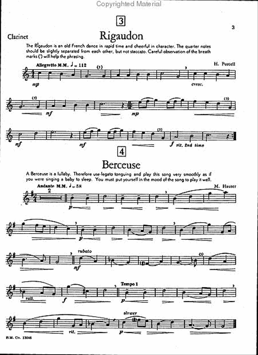 Famous Clarinet Favorites Clarinet Solo scores gallery preview page 5