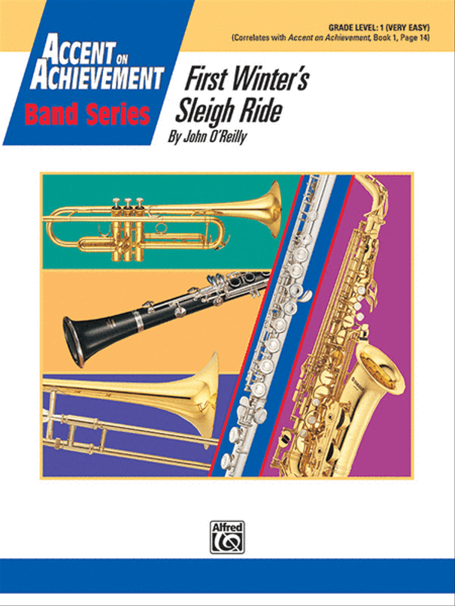 First Winter's Sleigh Ride Concert Band scores gallery preview page 1