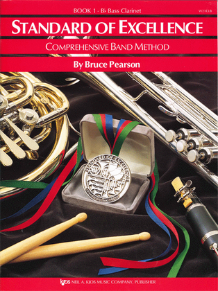 Book cover for Standard of Excellence Book 1, Bass Clarinet