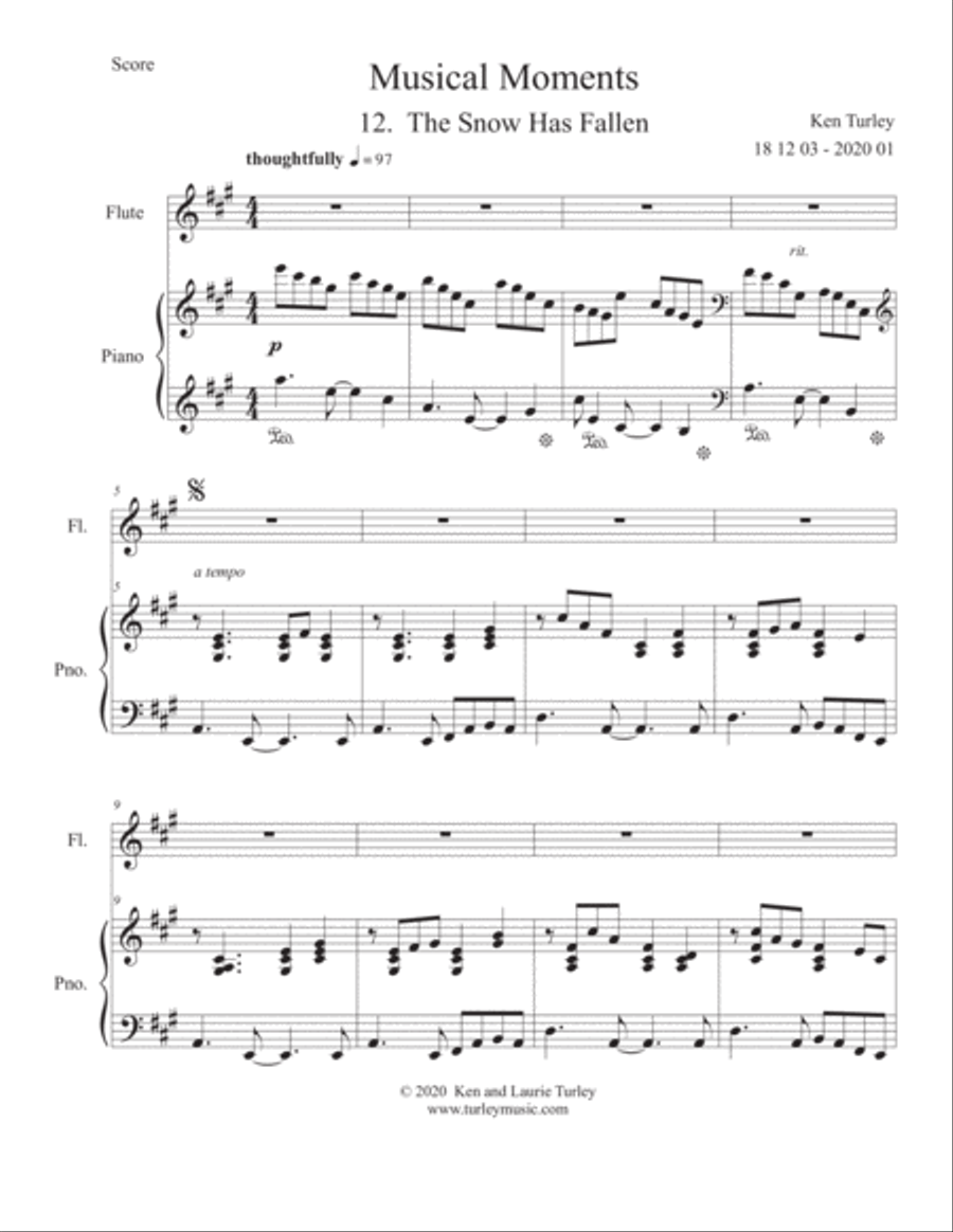 Musical Moments for Piano and Soloist Vol. 3 Flute scores gallery preview page 5