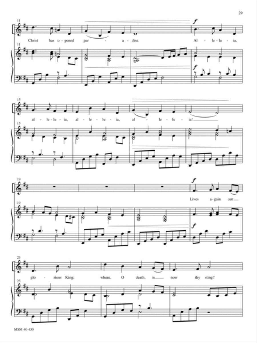 Love's Redeeming Work Is Done Medium Voice scores gallery preview page 2