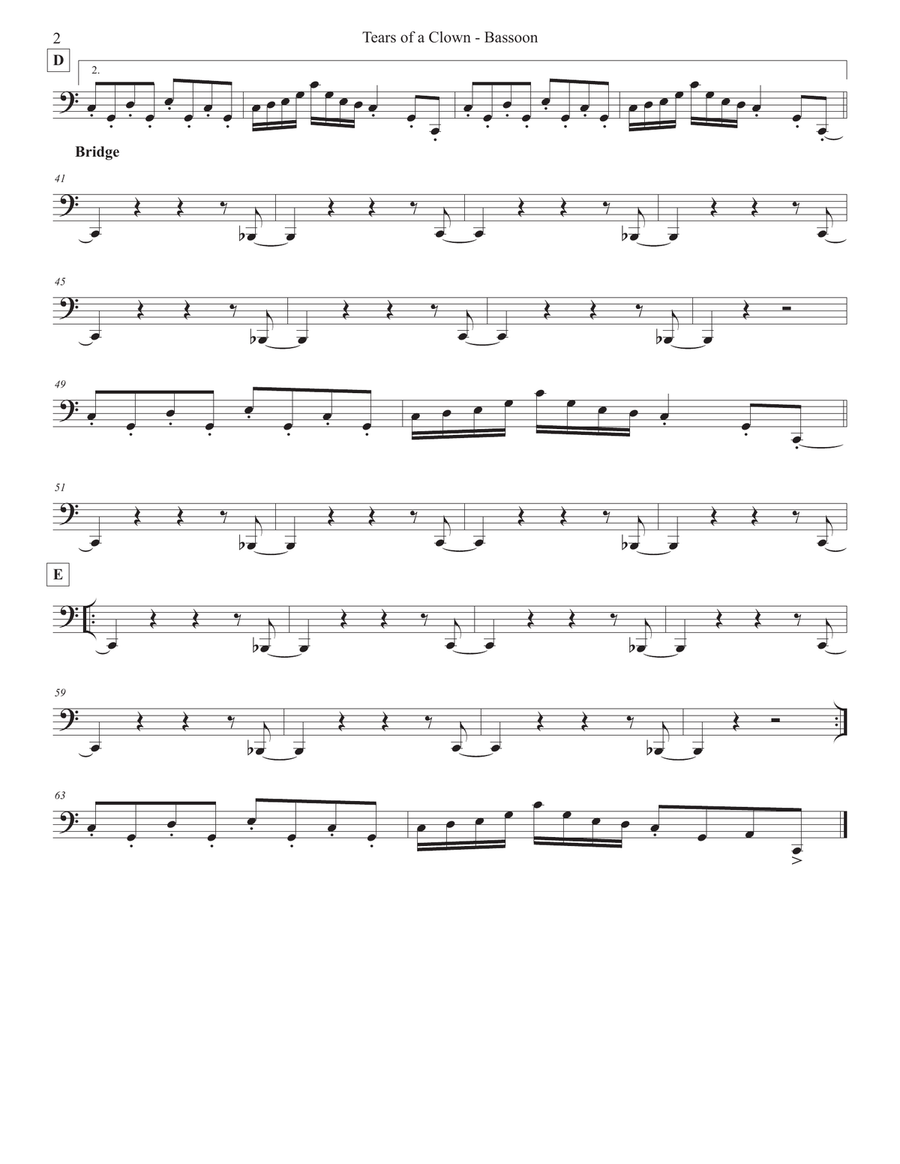 The Tears Of A Clown Small Ensemble scores gallery preview page 3