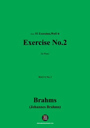 Book cover for Brahms-Exercise No.2,WoO 6 No.2,for Piano