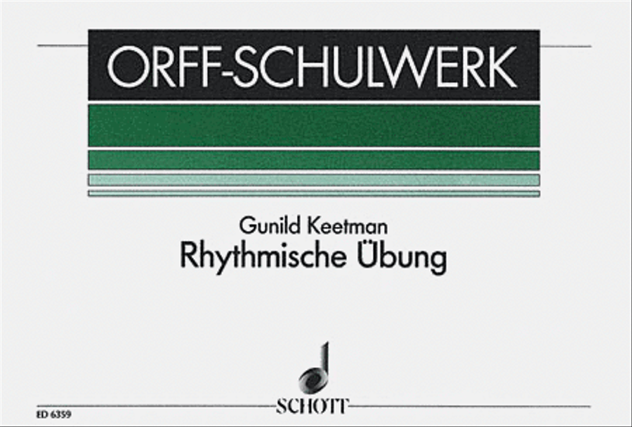 Rhythmische Übung (Rhythmic Exercises) Orff Instrument scores gallery preview page 1