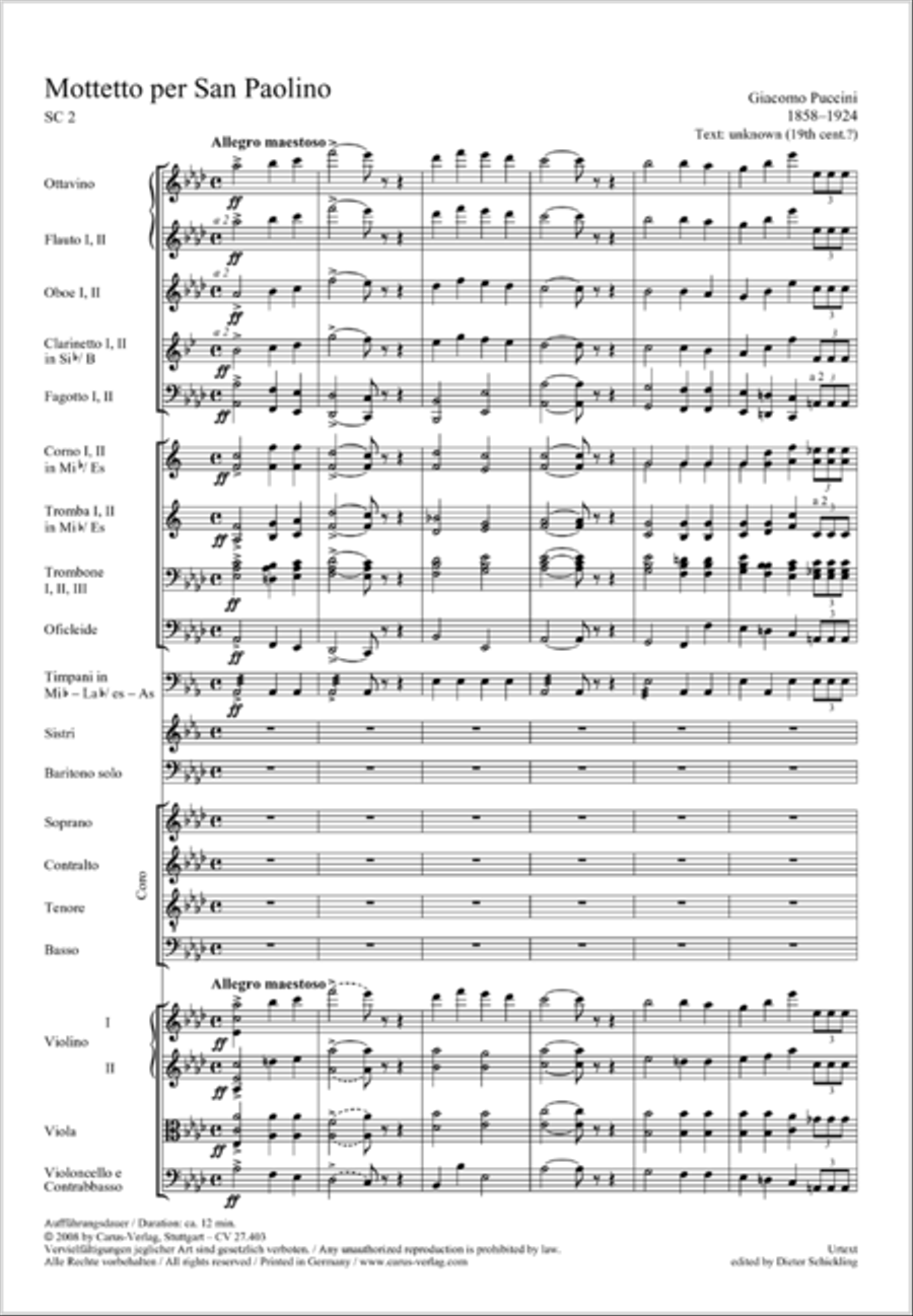 Mottetto per San Paolino Mottetto per San Paolino 4-Part scores gallery preview page 66