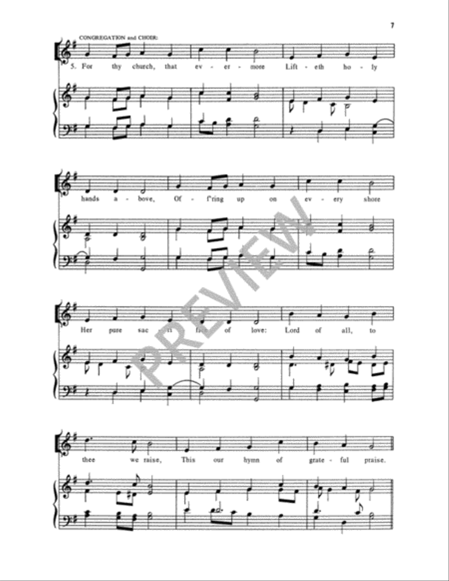 For the Beauty of the Earth 3-Part scores gallery preview page 8