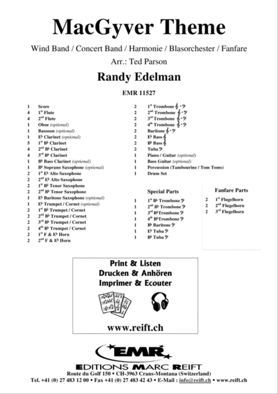 MacGyver Theme Concert Band scores gallery preview page 2