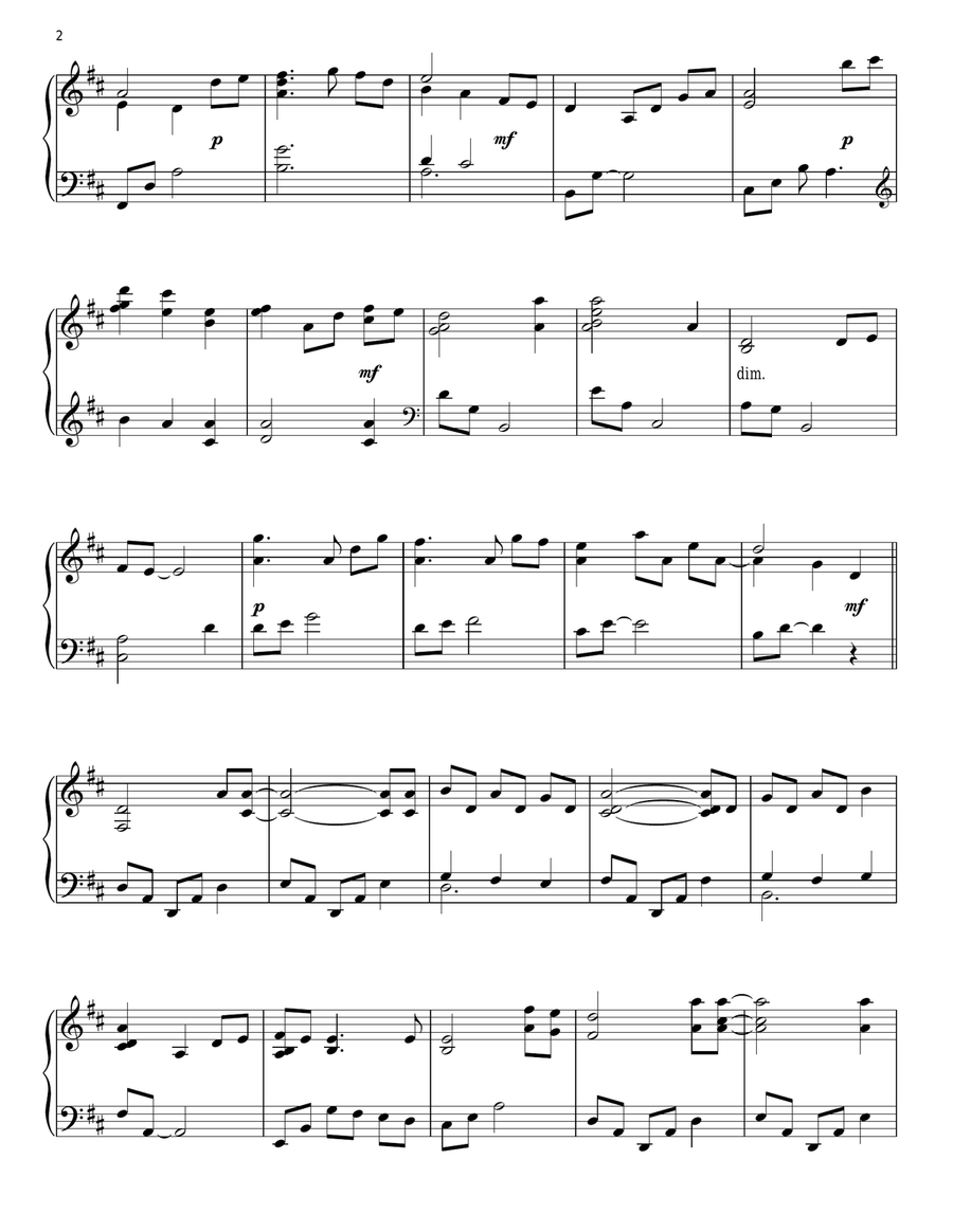 How Beautiful Piano Solo scores gallery preview page 2
