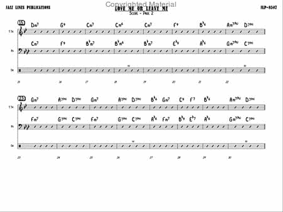 Love Me Or Leave Me Jazz Ensemble scores gallery preview page 5
