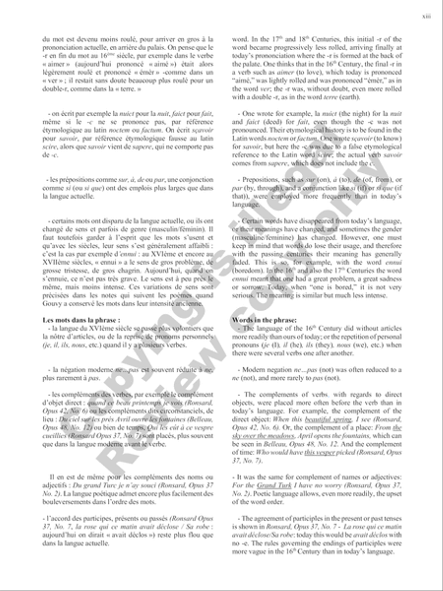 Songs of Gouvy, Volume 1: 40 poèmes de Pierre de Ronsard; 12 poèmes de La Pleïade Piano Accompaniment scores gallery preview page 54