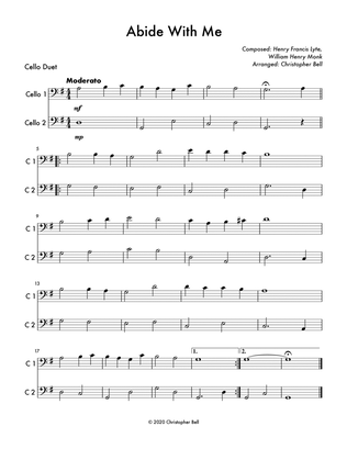 Book cover for Abide with Me - Cello Duet