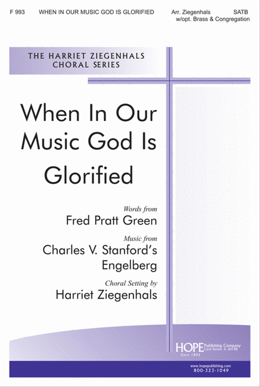 When in Our Music God Is Glorified 4-Part scores gallery preview page 1