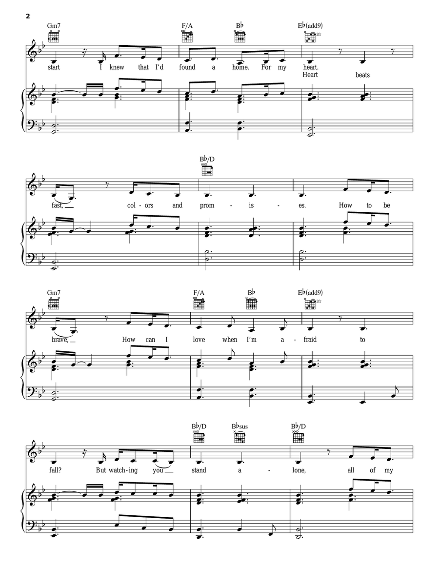 A Thousand Years (Part 2) Piano, Vocal, Guitar scores gallery preview page 2