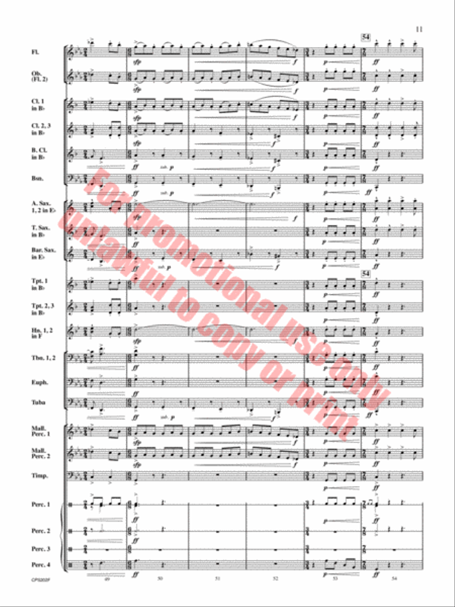 Brain Waves Concert Band scores gallery preview page 12