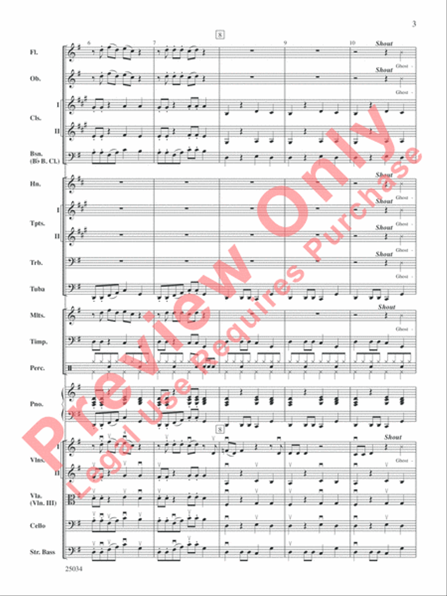 A Rockin' Halloween Full Orchestra scores gallery preview page 4
