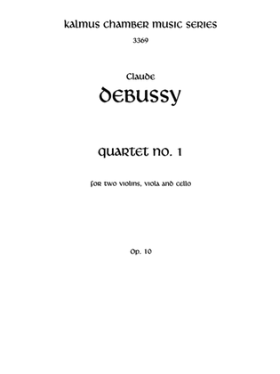 Book cover for Debussy: String Quartet, Op. 10