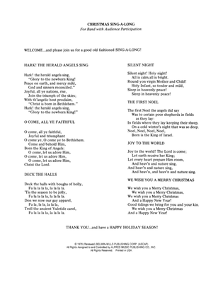 Christmas Sing-a-Long (for Band with Audience Participation): Lyrics