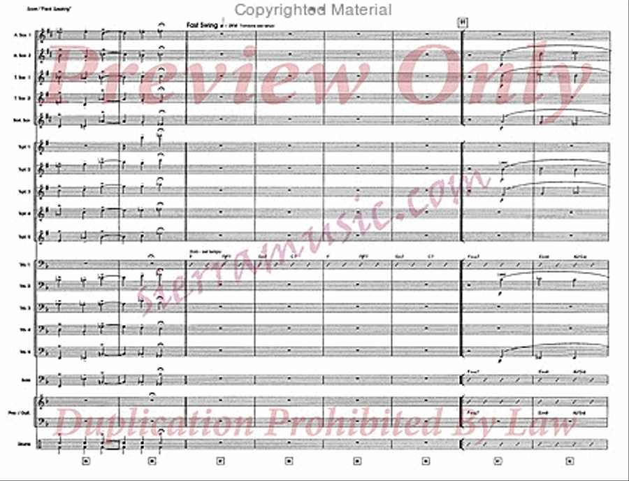 Frank Speaking Jazz Ensemble scores gallery preview page 13