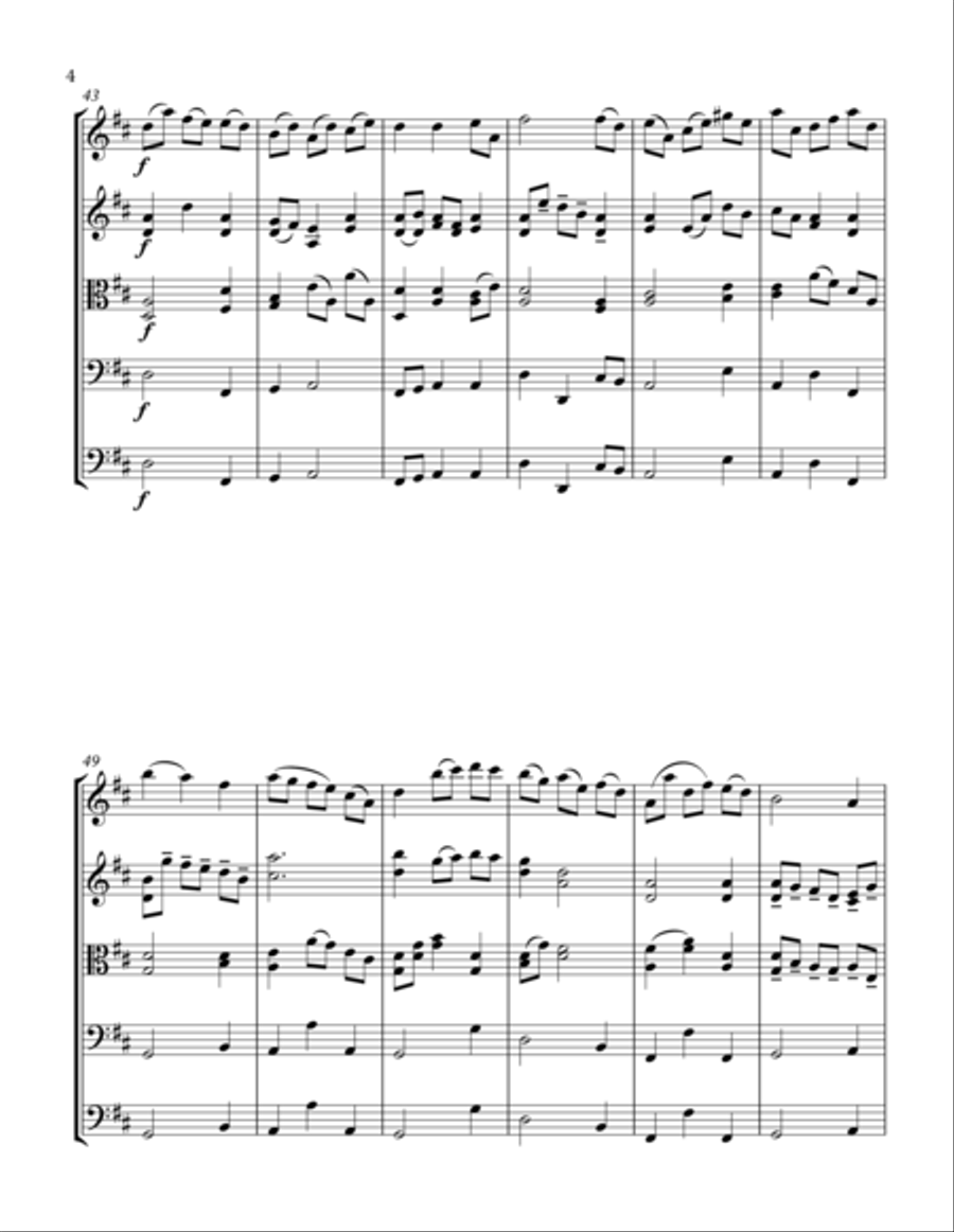 Be Thou My Vision (string orchestra) String Quartet scores gallery preview page 4