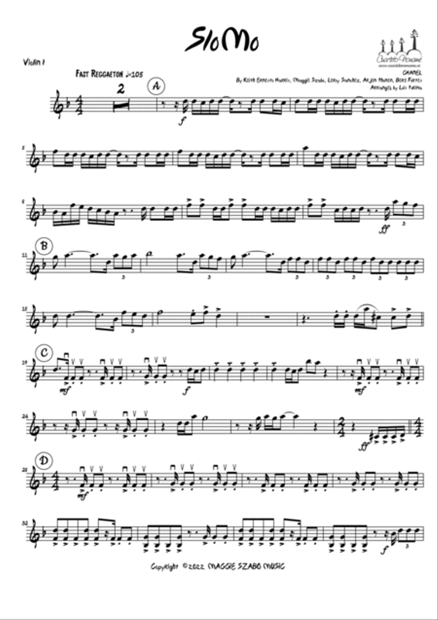 Slomo String Quartet scores gallery preview page 5