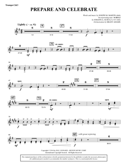 Canticles in Candlelight - Bb Trumpet 2,3