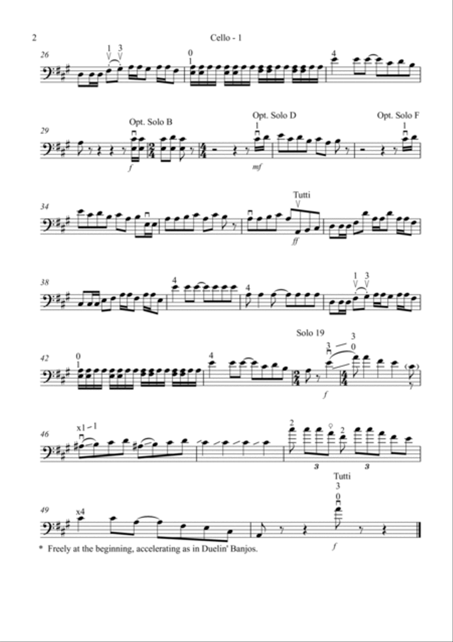 Duelin' Banjos String Duet scores gallery preview page 4