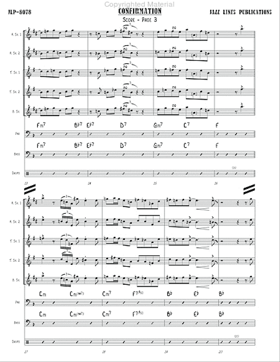Confirmation Jazz Ensemble scores gallery preview page 8