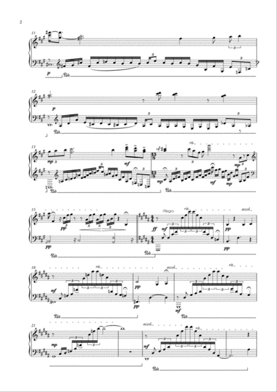 Élegy for Afrooz Piano Solo scores gallery preview page 4