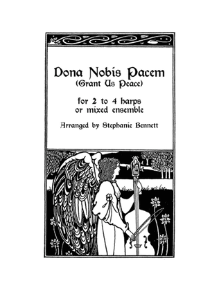 Book cover for Dona Nobis Pacem HARP ENSEMBLE or mixed ensemble