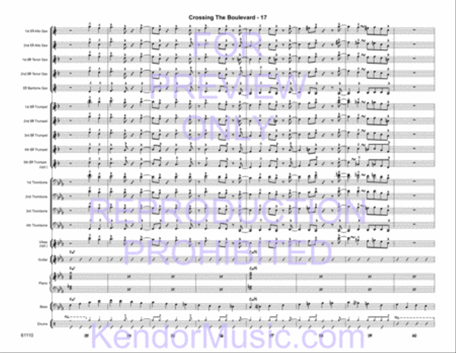 Crossing the Boulevard Jazz Ensemble scores gallery preview page 19