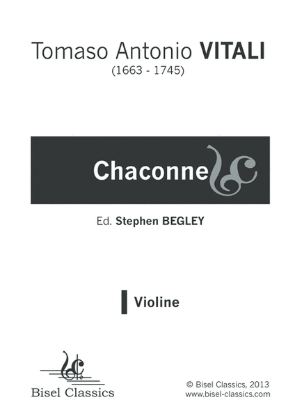 Chaconne -Violin Part