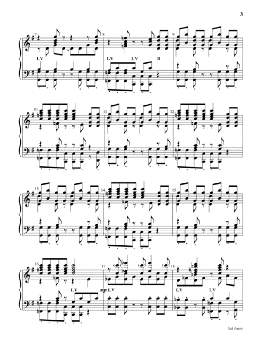 Sail Away (Orinoco Flow) Sail Away (Orinoco Flow) Handbell Choir scores gallery preview page 3