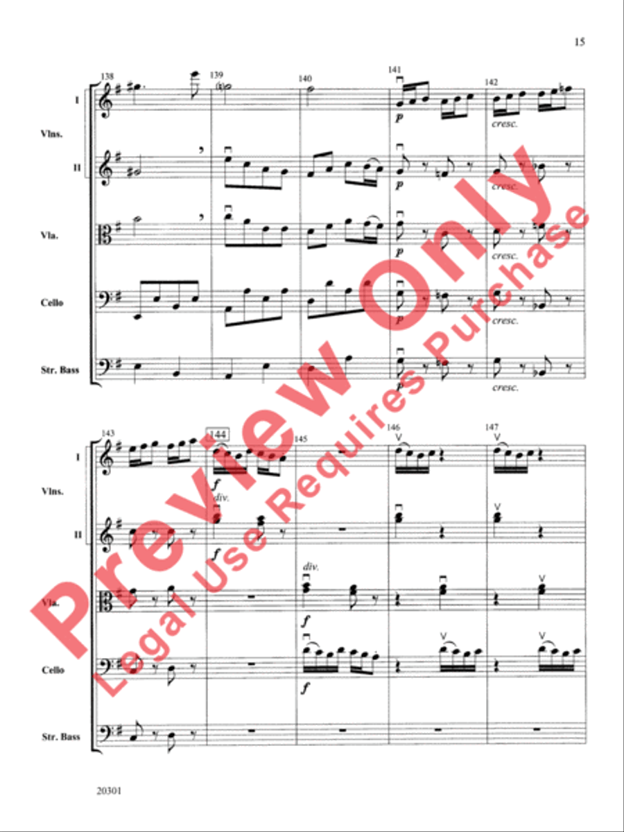 Acrobats String Orchestra scores gallery preview page 16