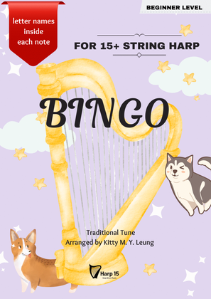 Book cover for Bingo - 15 String Harp