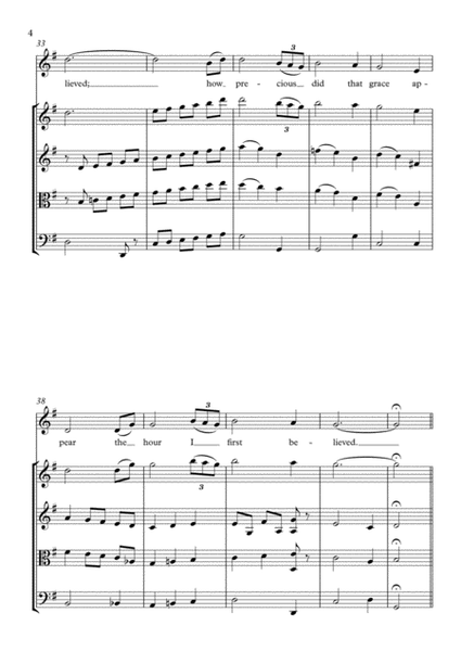 Amazing Grace (for String Quartet) image number null