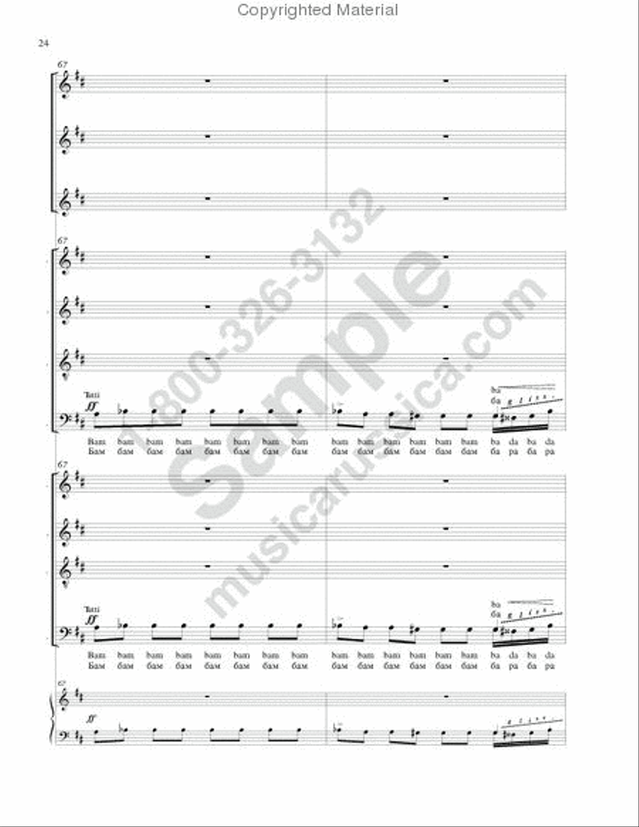 Magpie chatter ('Pushkin Wreath'-No.10) 4-Part scores gallery preview page 23