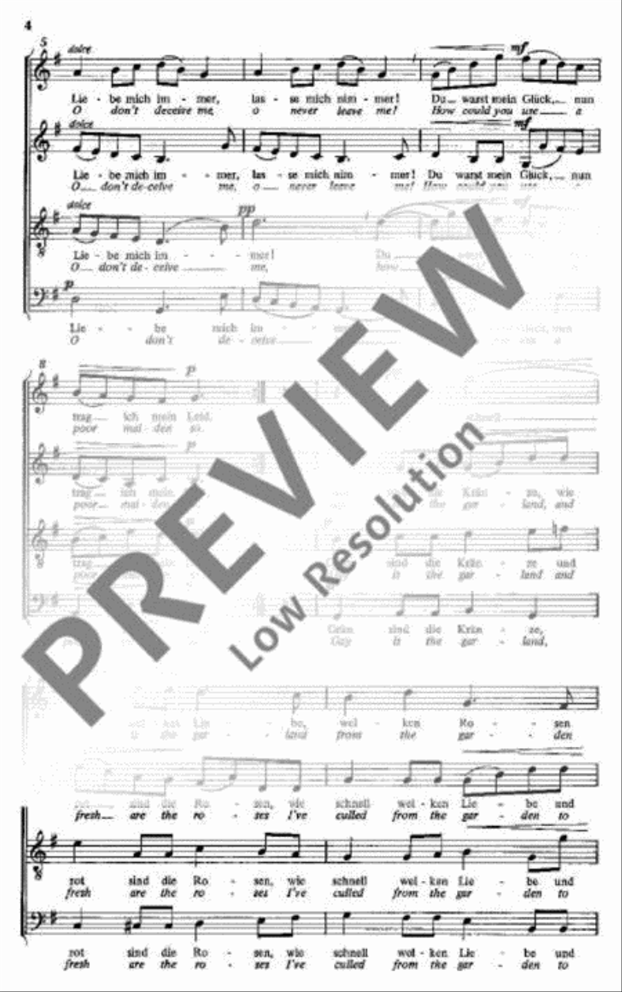 4 British Folk Songs 4-Part scores gallery preview page 5